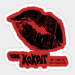 The Kokpit, San Francisco - Vintage Gay Bar Advert Sticker